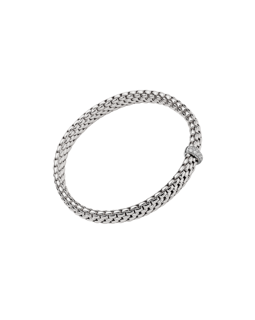 Fope's 18K White Gold Vendome Diamond Bracelet