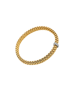 Fope's 18K Yellow Gold Vendome Diamond Bracelet