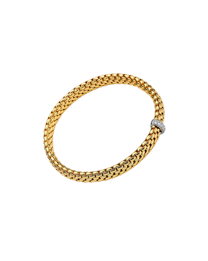 Fope's 18K Yellow Gold Vendome Diamond Bracelet