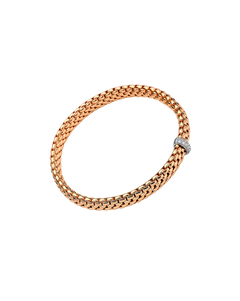 Fope's 18K Rose Gold Vendome Flex'it Diamond Bracelet