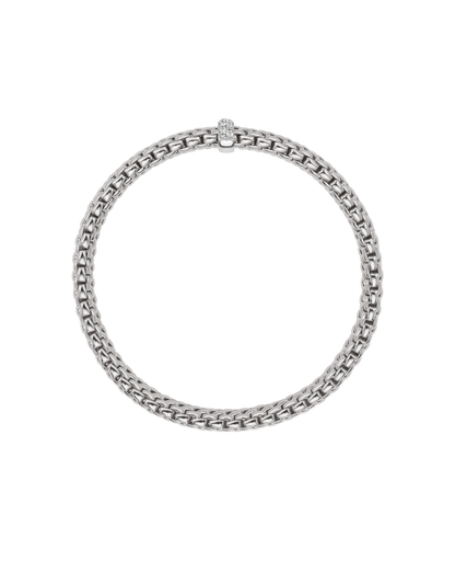 Fope's 18K White Gold Vendome Diamond Bracelet