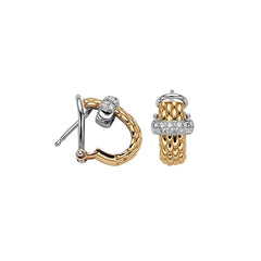 Fope's 18K Two-tone Vendome Diamond Earrings