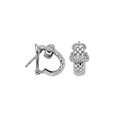Fope's 18K White Gold Vendome Diamonds Earrings