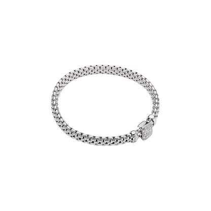 Fope's 18K White Gold Vendome Flex'it Diamond Bracelet