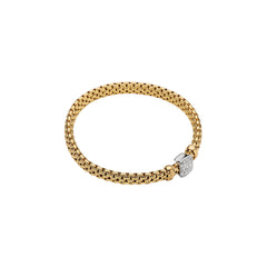 Fope's 18K Yellow Gold Vendome Flex'it Diamond Bracelet