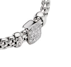 Fope's 18K White Gold Vendome Flex'it Diamond Bracelet