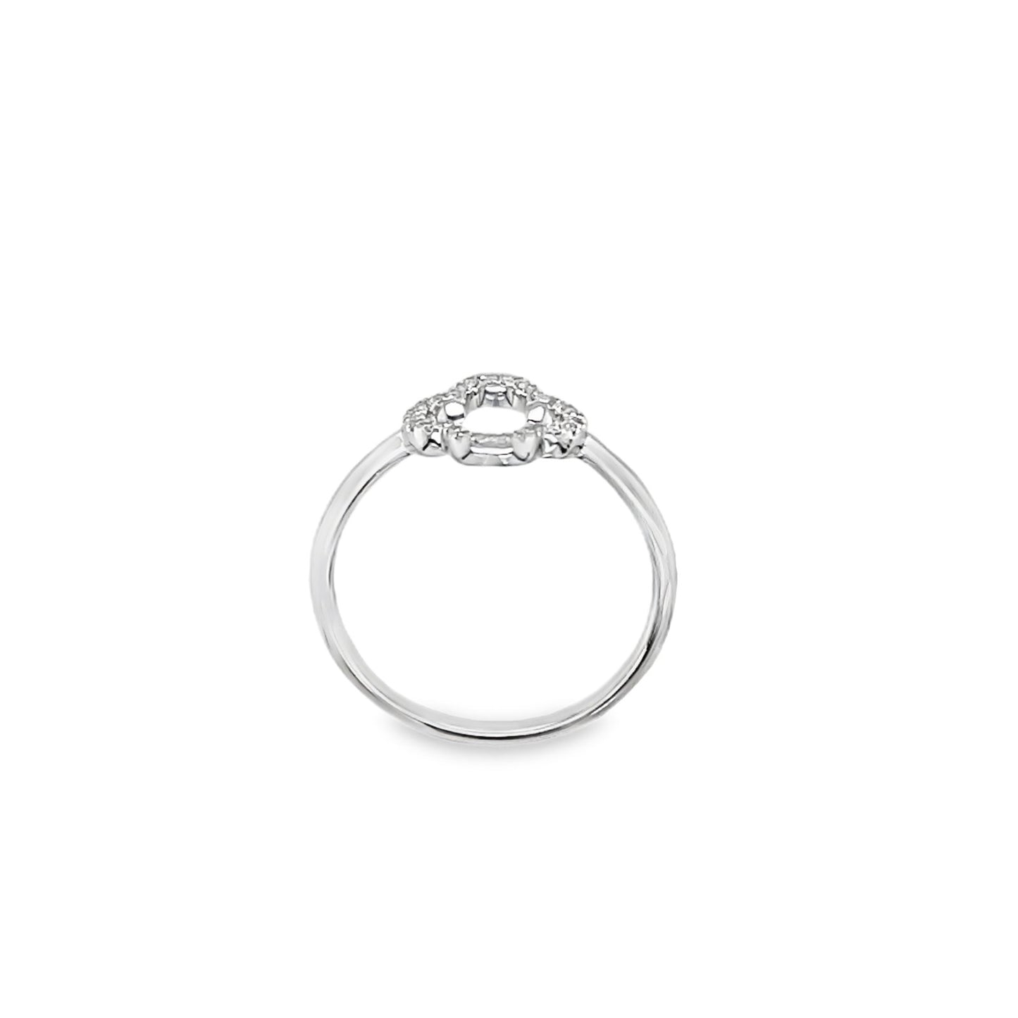 Jai's 14K White Gold Diamond Clover Ring