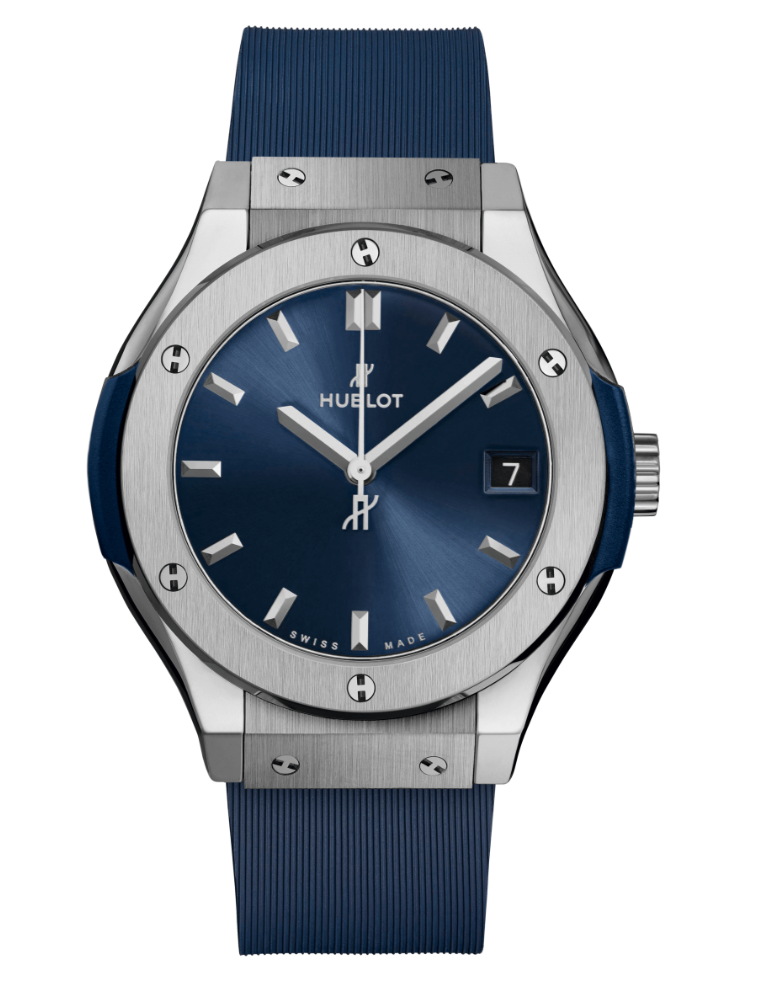 Hublot's Classic Fusion Titanium Blue 33MM with Blue Dial
