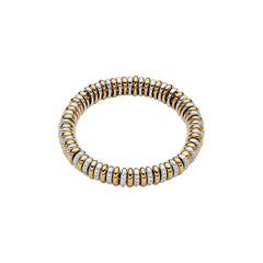Fope's 18K Two-tone Vendome Rondel-link Diamond Bracelet