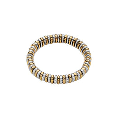 Fope's 18K Two-tone Vendome Rondel-link Diamond Bracelet