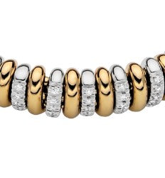 Fope's 18K Two-tone Vendome Diamond Bracelet