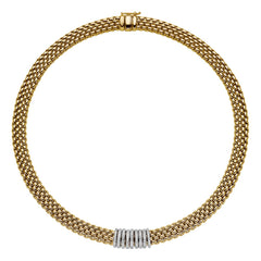 Fope's 18K Yellow Gold Panorama Multi-rondel Diamond Necklace - 16.5"
