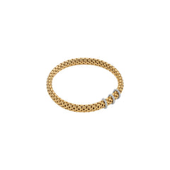 Fope's 18K Yellow Gold Vendome Diamond Bracelet