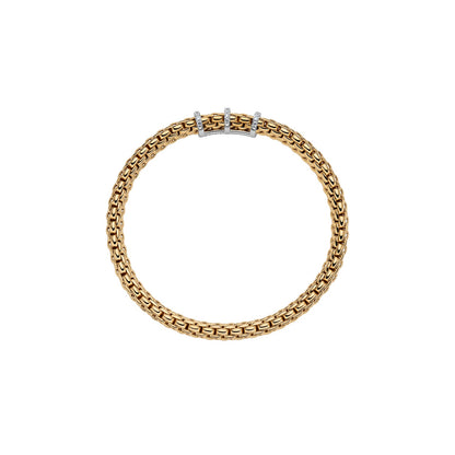 Fope's 18K Yellow Gold Vendome Diamond Bracelet
