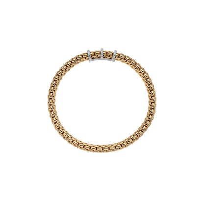 Fope's 18K Yellow Gold Vendome Diamond Bracelet