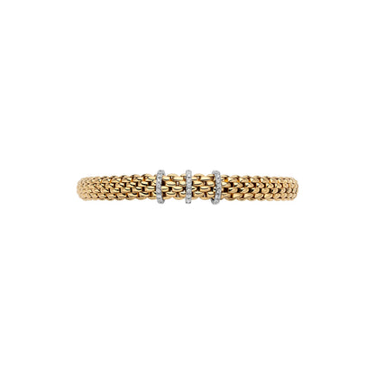 Fope's 18K Yellow Gold Vendome Diamond Bracelet