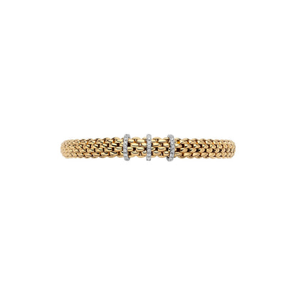 Fope's 18K Yellow Gold Vendome Diamond Bracelet