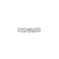 Jai's 14K White Gold 5-stone Diamond Wedding Band