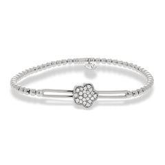 Hulchi Belluni's 18K White Gold Diamond Tresore Stretch Bracelet