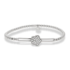 Hulchi Belluni's 18K White Gold Diamond Tresore Stretch Bracelet