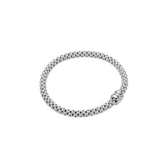 Fope's 18K White Gold Solo Flex'it Multi-rondel Diamond Bracelet