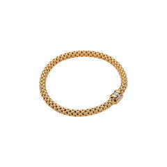 Fope's 18K Yellow Gold Solo Diamond Bracelet