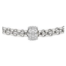 Fope's 18K White Gold Solo Rope Diamond Necklace