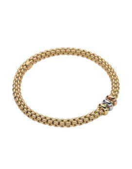 Fope's 18K Yellow Gold Solo Flex'it Bracelet