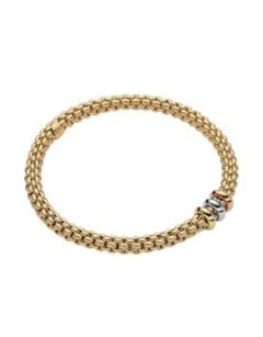 Fope's 18K Yellow Gold Solo Flex'it Bracelet