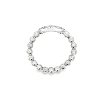 Hulchi Belluni's 18K White Gold Diamond Tresore Ring