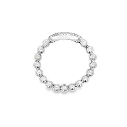Hulchi Belluni's 18K White Gold Diamond Tresore Ring