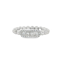 Hulchi Belluni's 18K White Gold Diamond Tresore Ring