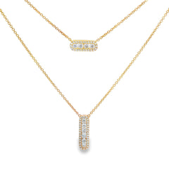 Hulchi Belluni's 18K Yellow Gold Diamond Tresore Necklace