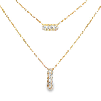 Hulchi Belluni's 18K Yellow Gold Diamond Tresore Necklace
