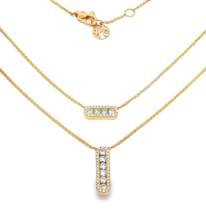 Hulchi Belluni's 18K Yellow Gold Diamond Tresore Necklace