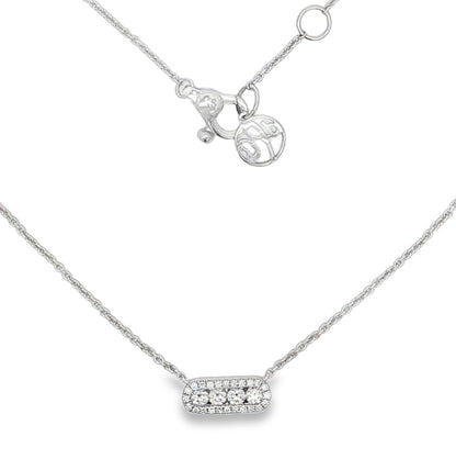 Hulchi Belluni's 18K White Gold Diamond Tresore Necklace
