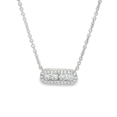 Hulchi Belluni's 18K White Gold Diamond Tresore Necklace