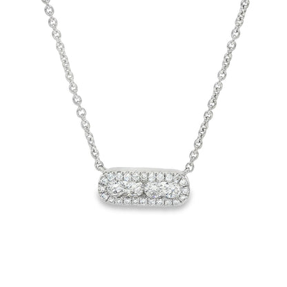Hulchi Belluni's 18K White Gold Diamond Tresore Necklace