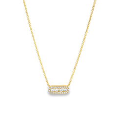 Hulchi Belluni's 18K Yellow Gold Diamond Tresore Necklace
