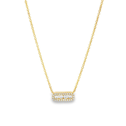 Hulchi Belluni's 18K Yellow Gold Diamond Tresore Necklace