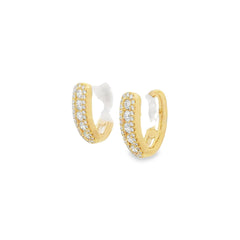 Hulchi Belluni's 18K Yellow Gold Diamond Hoops