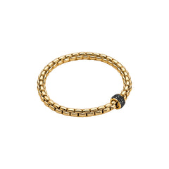 Fope's 18K Yellow Gold Eka Black Diamond Bracelet