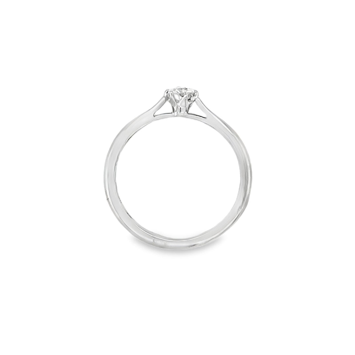 Hans Krieger's 18K White Gold 0.2-carat Six-prong Solitaire Diamond Engagement Ring
