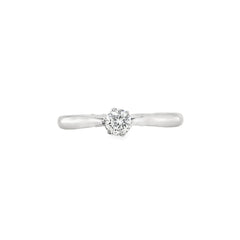 Hans Krieger's 18K White Gold 0.2-carat Six-prong Solitaire Diamond Engagement Ring