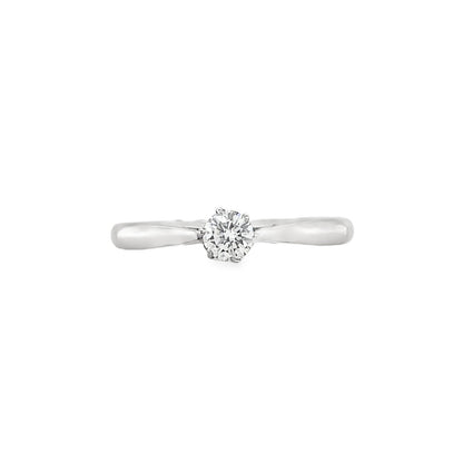 Hans Krieger's 18K White Gold Six-prong Solitaire Diamond Engagement Ring