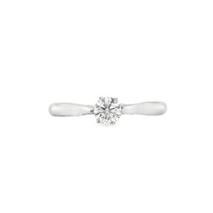 Hans Krieger's 18K White Gold 0.4-carat Six-prong Solitaire Diamond Engagement Ring