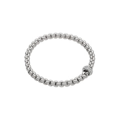 Fope's 18K White Gold Eka Flex'it Diamond Bracelet