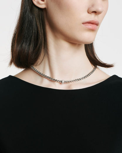 Fope's 18K White Gold Eka Rope Diamond Necklace