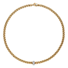 Fope's 18K Yellow Gold Eka Rope Diamond Necklace