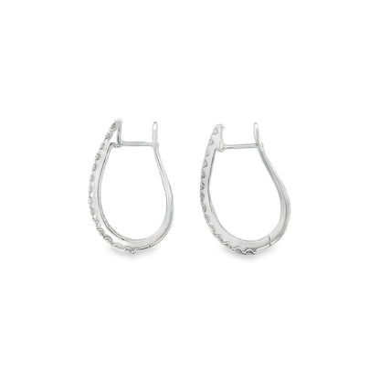 Jai's 14K White Gold 2-carat Diamond Hoops
